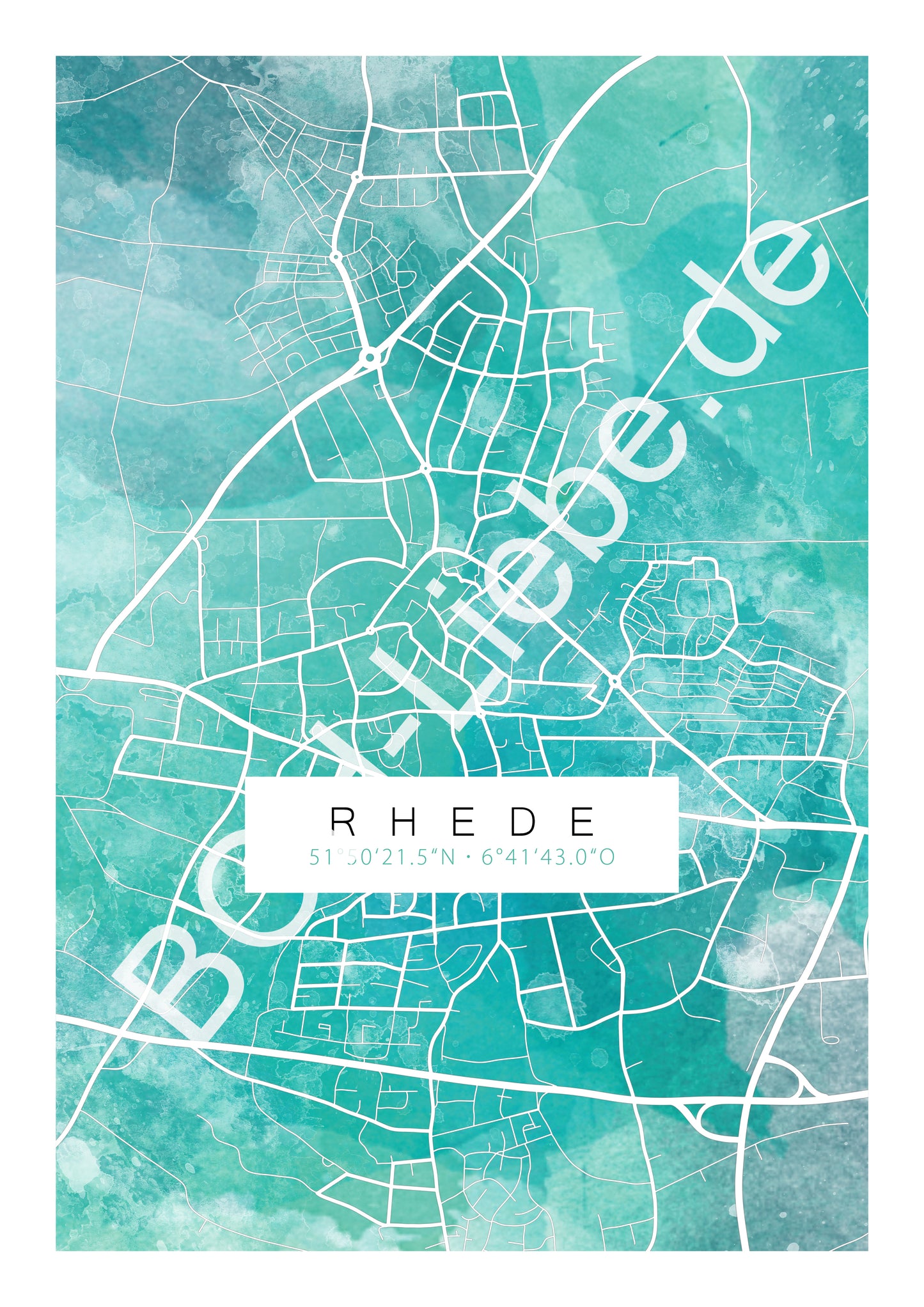 Aquarell Map Rhede