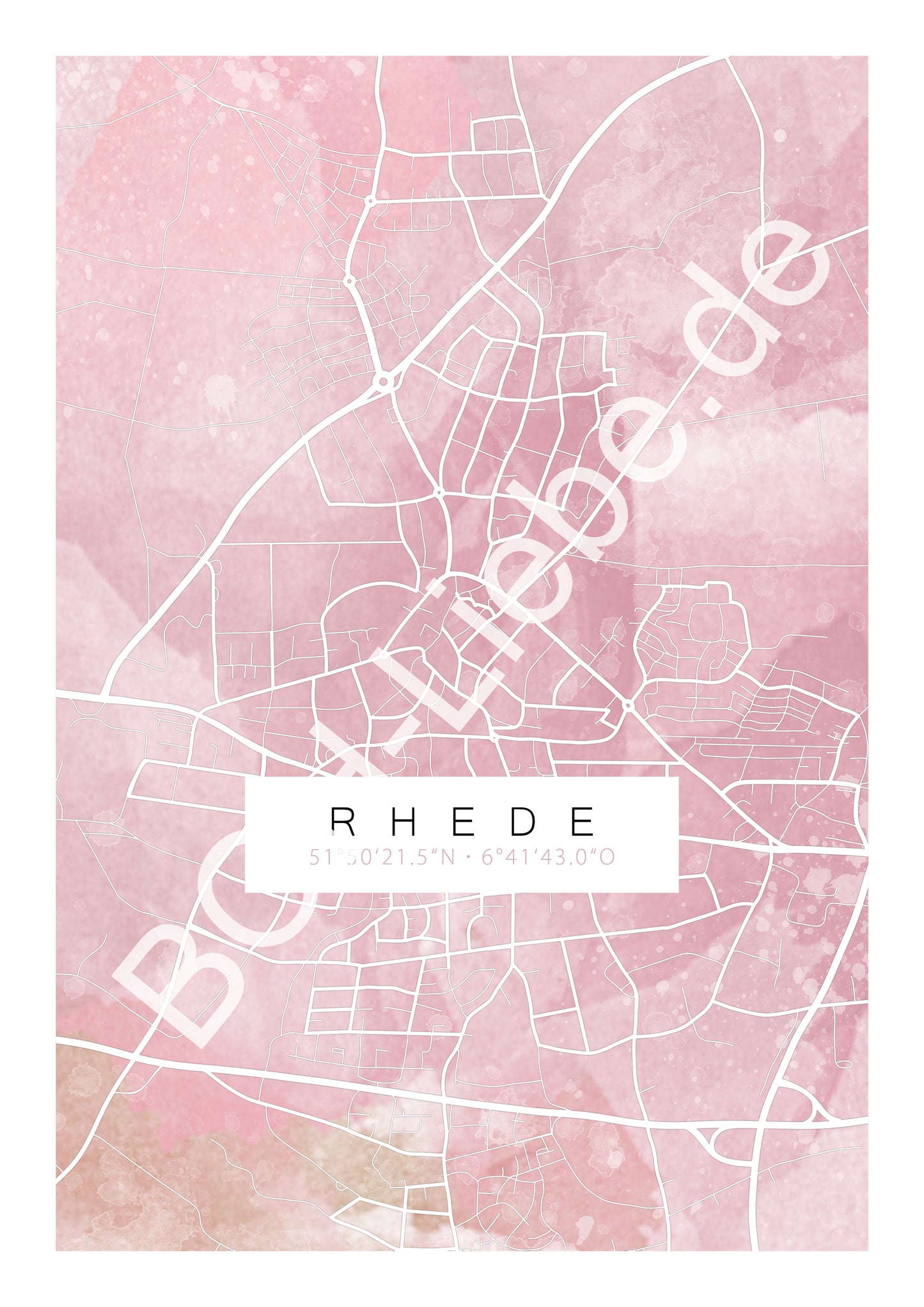 Aquarell Map Rhede